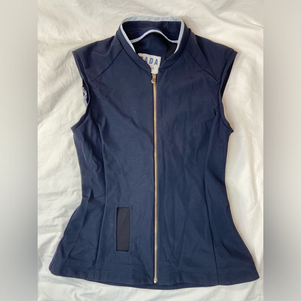 Dada Sport Carthago Air Vest Cover Women Navy Sleeveless Vest r Sze XS